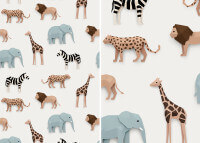 Papier-peint original style jungle motif safari par studio ditte