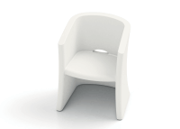 Fauteuil de jardin robuste en polyéthylène - Breeze par Lyxo