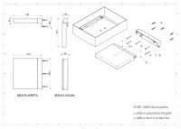 Assise de douche murale repliable design - quadra par geelli
