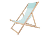 Transat relax pliant en frene massif et toile - fiam relax -  jankurtz