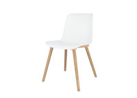 Set de 2 chaises de table en bois et polypropylene Yapp Jankurtz