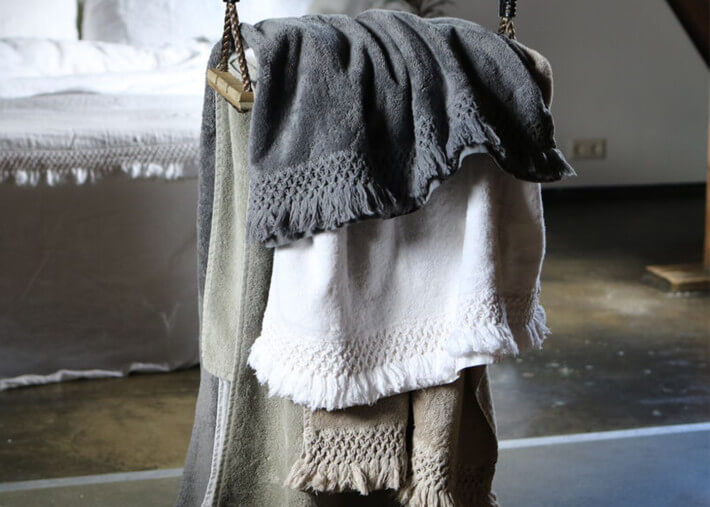 Serviette ou drap de bain en coton - carine par...
