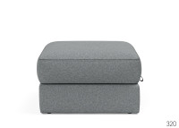 Pouf design et confortable 75x75 ILB 402 Innovation living Black Label