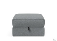 Pouf design et confortable 75x75 ILB 402 Innovation living Black Label