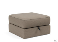 Pouf design et confortable 75x75 ILB 402 Innovation living Black Label