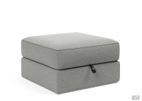 Pouf design et confortable 75x75 ILB 402 Innovation living Black Label