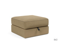 Pouf design et confortable 75x75 ILB 402 Innovation living Black Label