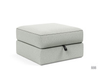 Pouf design et confortable 75x75 ILB 402 Innovation living Black Label