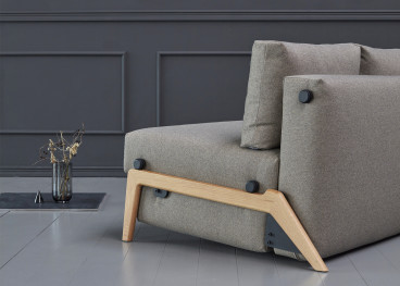 Fauteuil design convertible pieds bois clair ILB500...