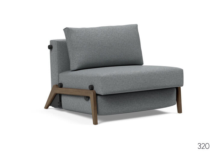 Fauteuil convertible en lit pieds fumés ILB500...