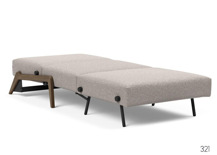 Fauteuil convertible en lit pieds fumés ILB500...