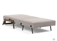 Fauteuil convertible en lit pieds fumés ILB500 Innovation Living