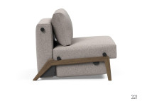 Fauteuil convertible en lit pieds fumés ILB500 Innovation Living