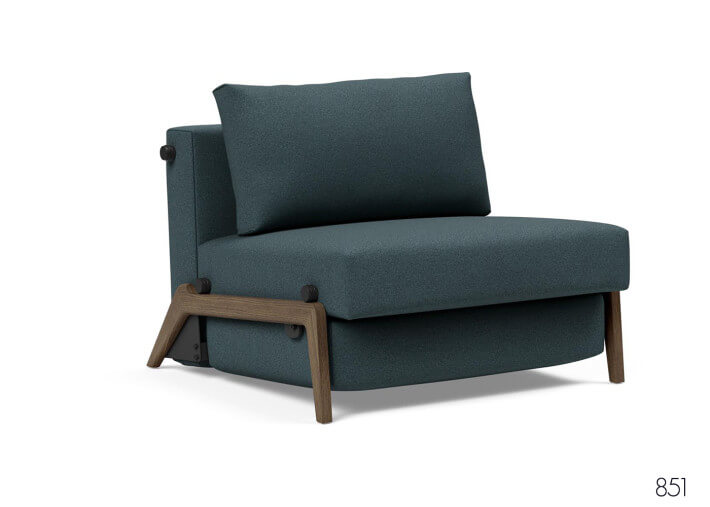 Fauteuil convertible en lit pieds fumés ILB500...