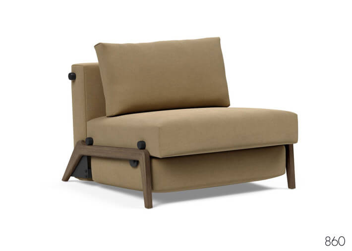 Fauteuil convertible en lit pieds fumés ILB500...