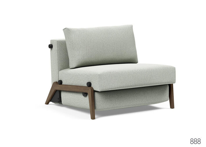 Fauteuil convertible en lit pieds fumés ILB500...