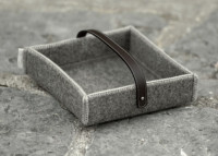 Porte serviettes en feutre de laine - napkin holder par Catia luca