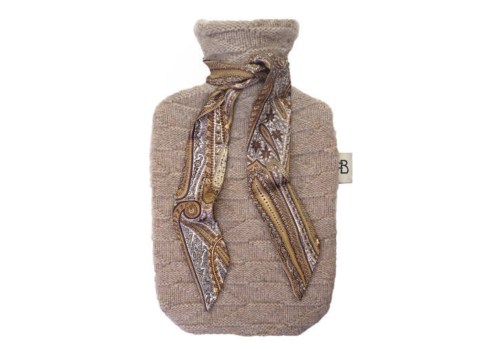 Bouillotte Himalaya en cachemire beige Franz Barth