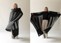 Plaid cachemire et laine Luxembourg gris – Franz Barth