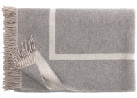 Plaid Sylt en cachemire et laine frangé – Franz Barth