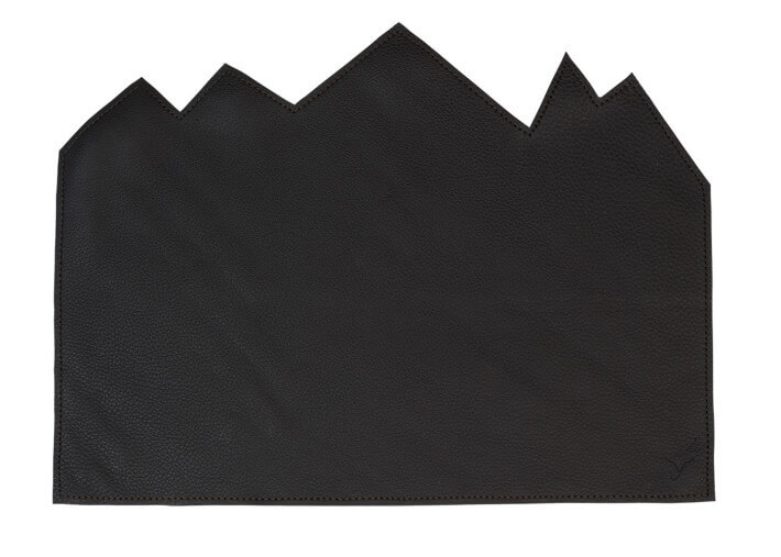 Set de table en cuir noir ou marron - nord par...