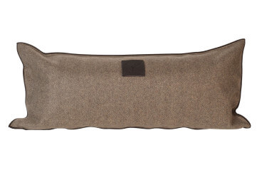 Housse de coussin en laine gris ou taupe - pumori par...