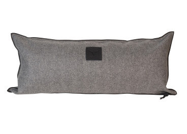 Housse de coussin en laine gris ou taupe - pumori par... 2