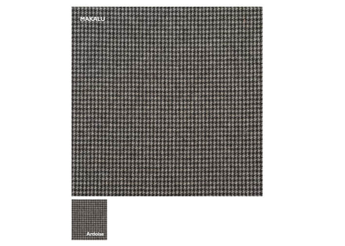 Housse de coussin en laine gris ardoise -...