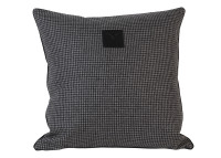 Housse de coussin en laine gris ardoise - makalu par maison yak