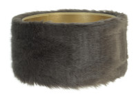 Abat-jour en fausse fourrure beige ou marron - Ursus - Maison Yak