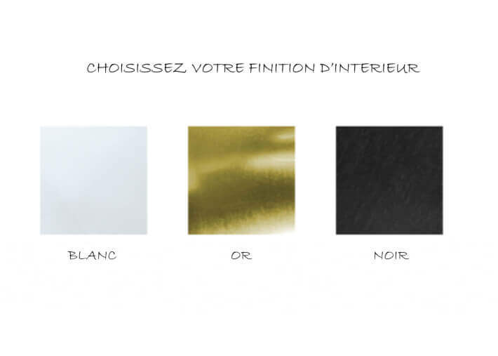 Abat-jour en fourrure ecrue ou noire - Curly...