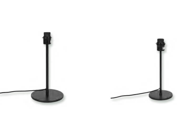 Pied de lampe en metal noir - plampem - maison yak