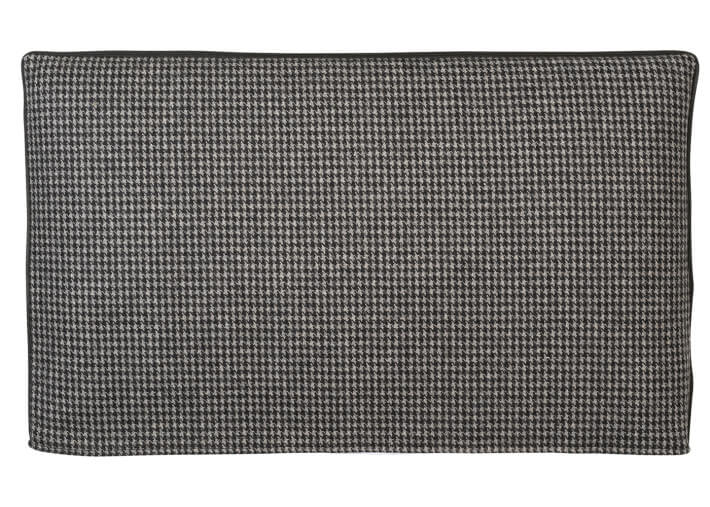 Tête de lit en tissu laine et polyester ardoise...