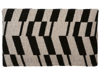 Tête de lit en tissu noir-beige - Merano par Maison Yak