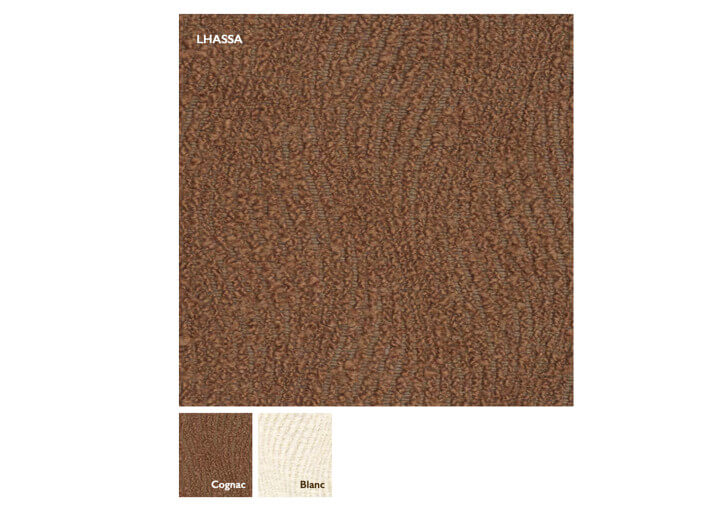 Tête de lit en tissu blanc ou cognac - Lhassa...