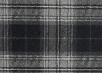 Tête de lit en tissu tartan ardoise - Everest par Maison Yak