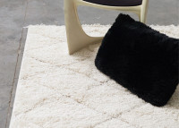 Tapis moderne et design en polypropylène écru - Berry 2 par vivaraise