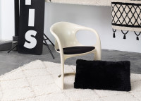 Tapis moderne et design en polypropylène écru - Berry 2 par vivaraise