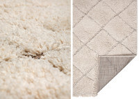 Tapis moderne et design en polypropylène écru - Berry 2 par vivaraise