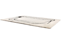 Tapis design contemporain ecru noir 230 x 160 cm - Azara par Vivaraise