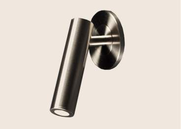 Liseuse murale rotative en nickel satiné - Smoofy par Nexel