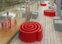Banc spirale en polyéthylène 13 coloris - summertime par slide