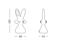 Sculpture lapin géant 185 cm - 13 Coloris - Cosmo bunny par Slide