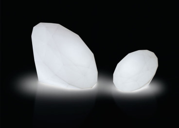 Lampe d'ambiance diamant lumineux 80x100 - Bijoux par Slide
