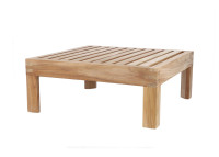 Table de salon de jardin en teck 65x65x25 - korfu lounge - jankurtz