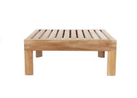 Table de salon de jardin en teck 65x65x25 - korfu lounge - jankurtz