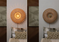 Applique en bambou bordeaux ou naturel Arizona - Good and mojo