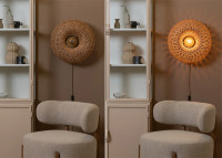Applique en bambou bordeaux ou naturel Arizona - Good and mojo
