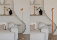 Lampadaire filiforme en bambou 2 coloris - Java par Good and mojo