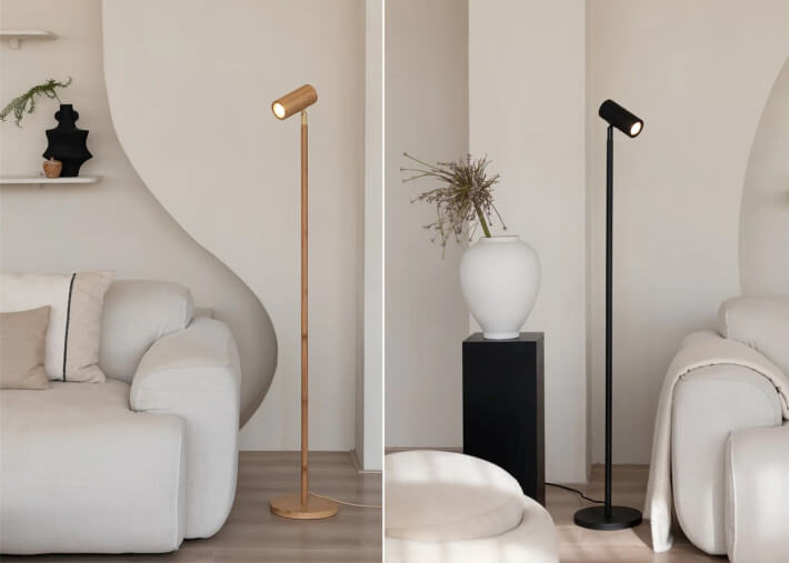 Lampadaire filiforme en bambou 2 coloris - Java...